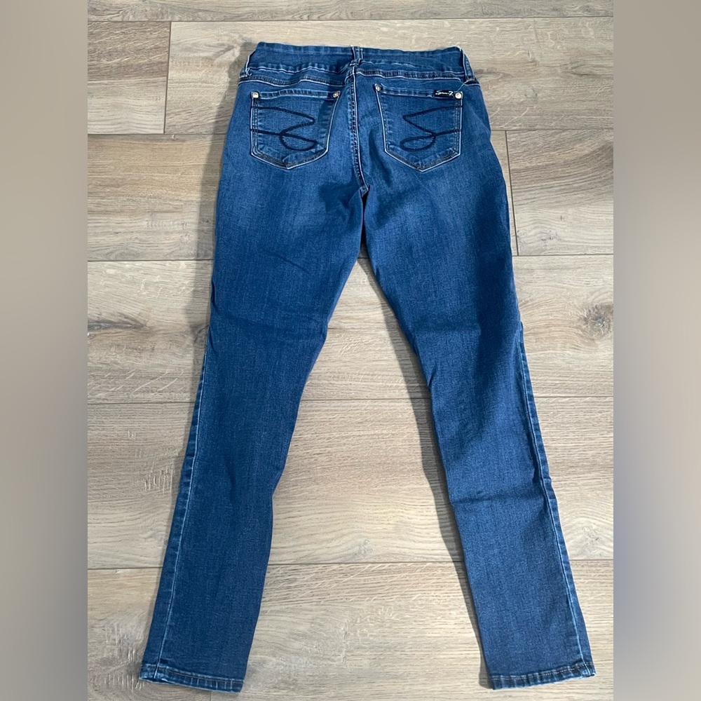 Seven7 Women's Deep Blue Skinny Jeans